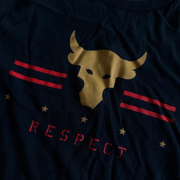 Under Armour The Rock Graphic Tee - Boys Large - Blue - Picture 2 of 4